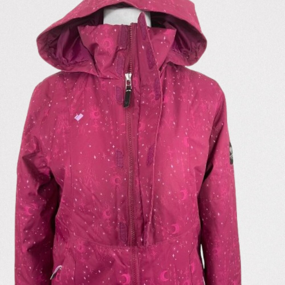 Obermeyer Girl's Taja Print Ski Snowboard Insulated Jacket Size Teen XL/18
